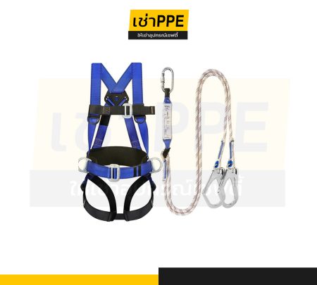 36.1 เซตเข็มขัดนิรภัย THOEDPRIX+ พร้อม Lanyard สีขาว