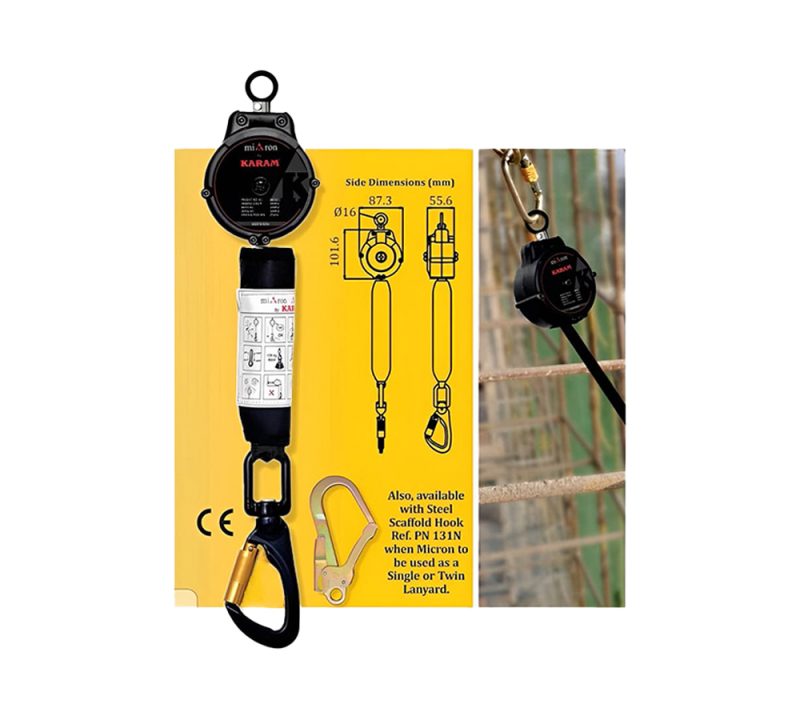 เช่า SRL A-SAFE เส้นคู่ กันตกจากที่สูง ปลอดภัย มาตรฐาน EN 360 - Image 2